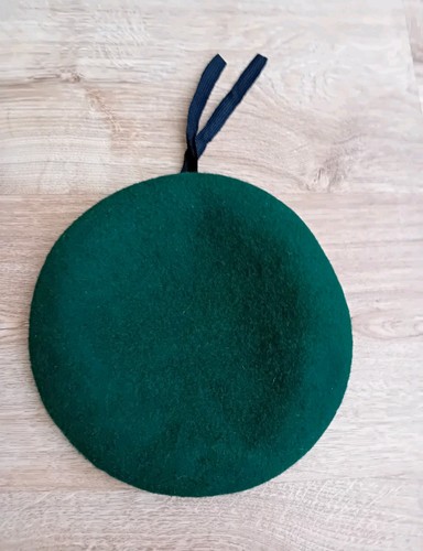 Mfh green felt beret hat - beret,