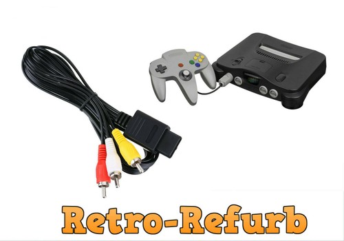 Nintendo n64 lead rca - tv,