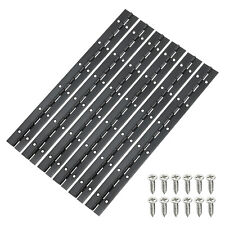 6pcs Stainless Steel Piano Hinge 12 Inch Continuous Boat Hinge Black