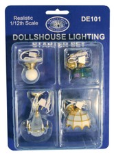 Dolls House Starter Lighting Set 12th Scale DE101 12v Lighting Miniture Set