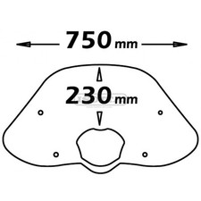 WINDSCREEN HONDA SH 300 2006/2010 TRANSPARENT SUMMER SUMMER ISOTTA S120