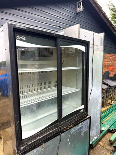 Coca cola glass - glass, door