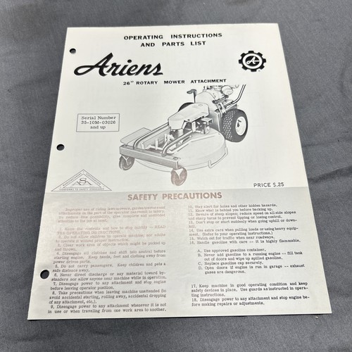 Ariens rotary mower - rotary,