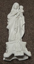 Antique Bisque Statue Virgin