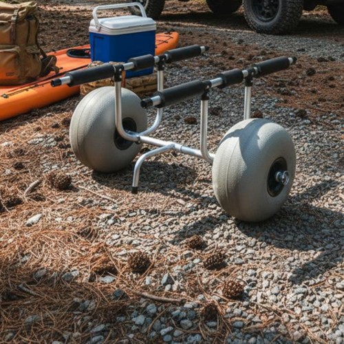 Kayak carrier with beach - kayak,