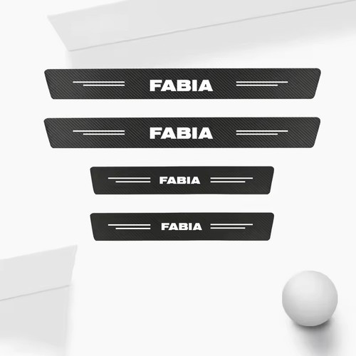 Fabia door sticker carbon