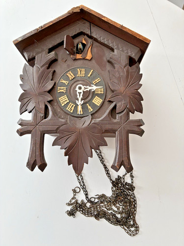 Antique black forest carved - black,