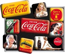 Coca‑Cola Yellow Mini Fridge