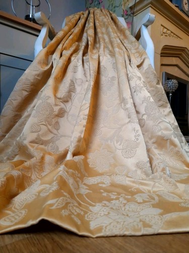 French gold jacobean floral - french,