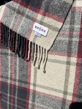 Vtg Brora wool blanket throw