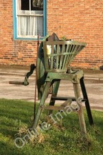 Photo 6x4 Vintage root cutter Tuxford A vintage root cutter re-used as a  c2011