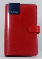 Filofax Saffiano Original Compact Organiser with Red Cover