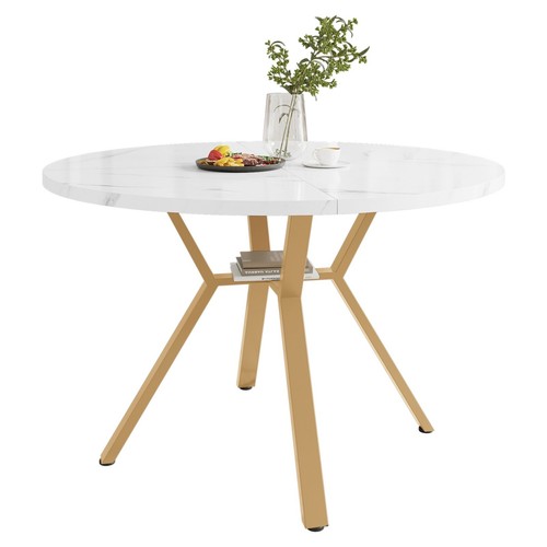 Round dining table - dining,