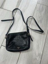 Fossil Black Leather Cross