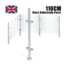 Balcony Pool Glass Panel Balustrade Railing Glazing Posts Stainless Steel Post