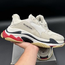 Size 47 - Balenciaga Triple S White Black Red