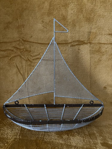 Vintage nautical sailboat wire - vintage,