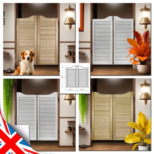 Inch pine louvered saloon - louvered,