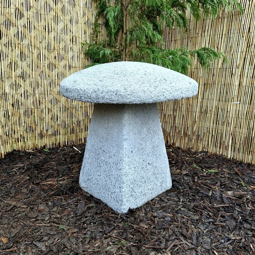 Weathered grey staddle stone - stone, g