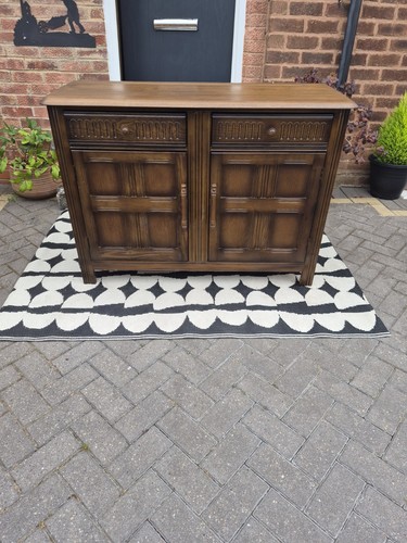 Vintage priory oak sideboard - vintage,
