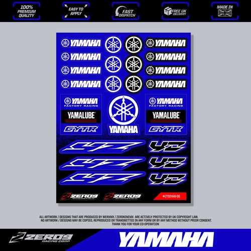 Yamaha stickers motocross - yamaha, stickers,