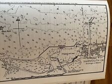 VINTAGE SEA CHART / NAUTICAL MAP 1971 - YARMOUTH Isle Of Wight - To Frame?