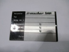 Type Plate Opel Sign GT Astra