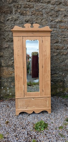 Antique pine single mirrored - single,