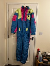 NEVICA SURVIVAL Retro Vintage 80's 90's RECCO Ski Suit Neon Apres Ski Men’s 40M