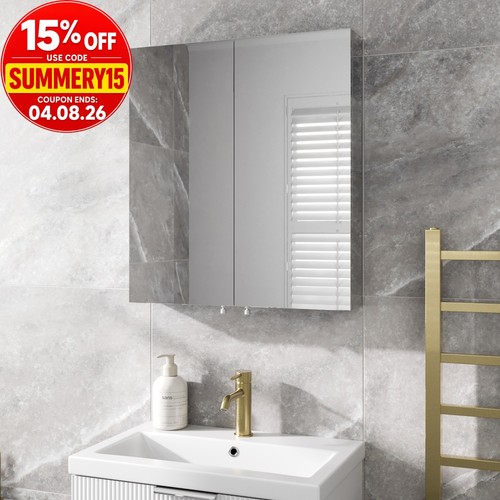 Double door bathroom mirror - door,