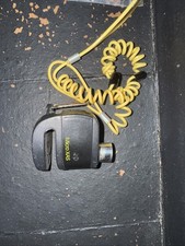 Oxford Micro XA5 Motorcycle Motorbike Alarm Disc Lock Black / Yellow