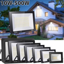 10-500W LED Floodlight Spot Light Watt Security Flood Light Outdoor Garden Lamps