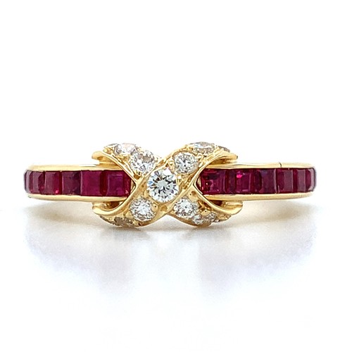 Tiffany 18k gold channel - tiffany,