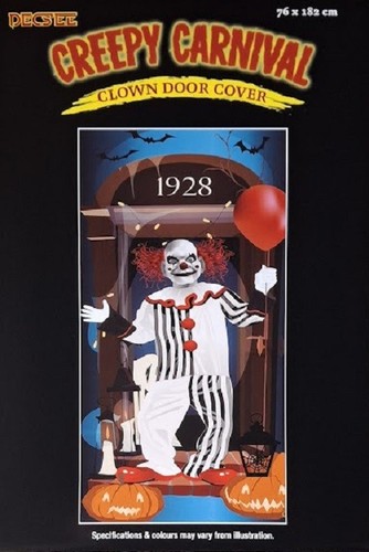 Halloween creepy clown - creepy, door