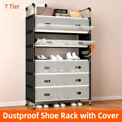 Tier shoe rack with - tier,