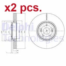 X2 PCS FRONT BRAKE DISC ROTOS