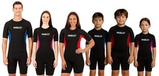 ADULT & CHILDREN SIZES SHORTY WETSUIT NALU NEOPRENE SHORTIE WET SUITS BEACH SURF