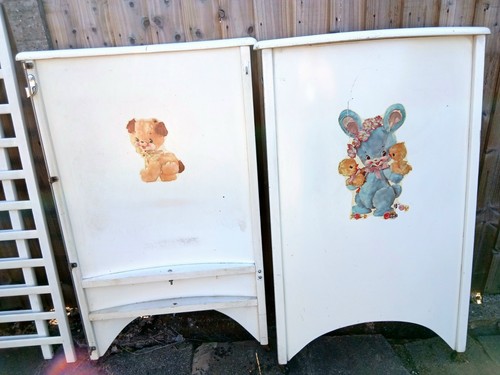 Vintage used 1960s baby cot - 1960s,
