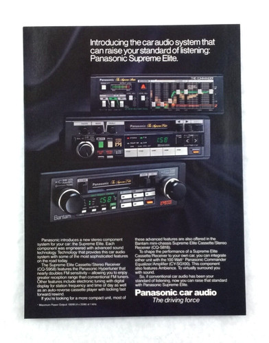 Panasonic car audio vintage - audio,