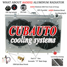 3 Row Radiator Shroud Fan+Relay For Nissan Skyline R32 GTST RB20DET GTR RB26DETT