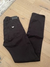 Armani J45 Jeans. W32 L32 black chino style Jeans. Regular Fit. A2