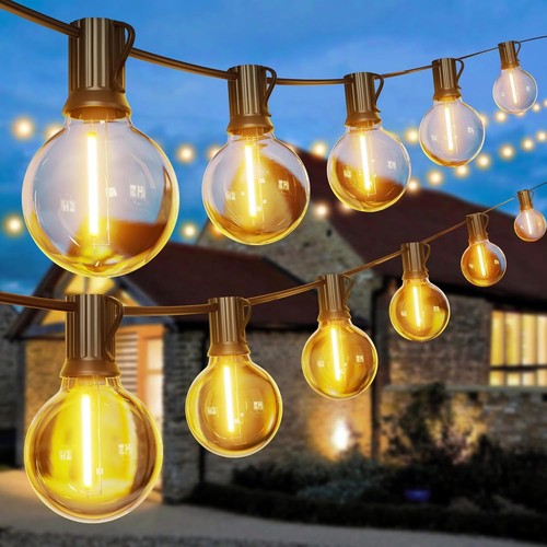 Outdoor string lights mains - string,