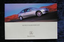 Mercedes-Benz C-Class Sport Coupe Brochure 08/2000 