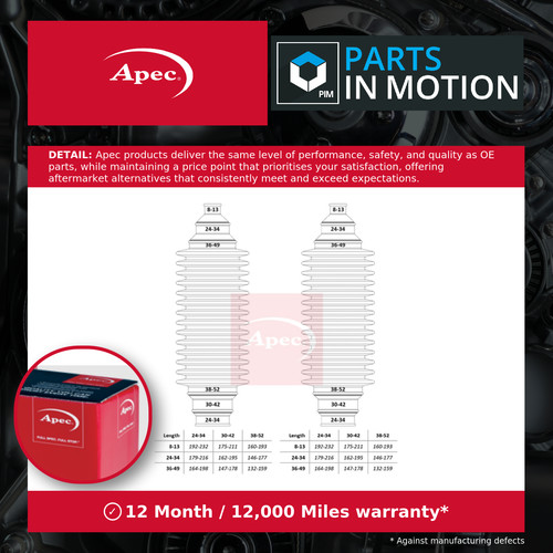 Steering rack boot fits - steering,