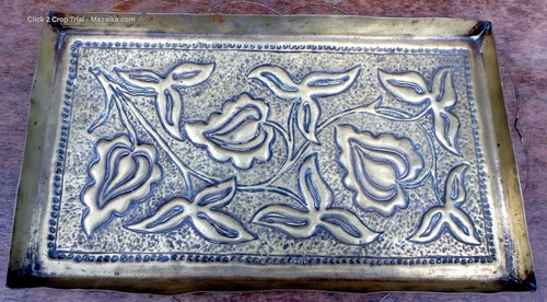 Antique keswick school tray - keswick,
