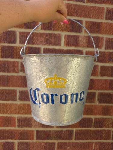 Corona beer metal ice bucket - corona,
