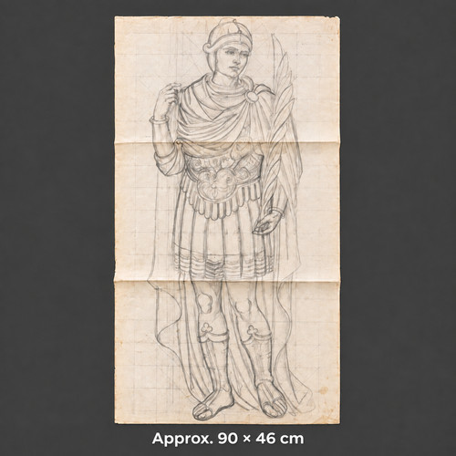 Roman martyr saint stained - roman, saint,