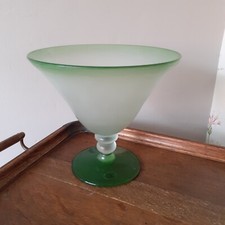 Green Frosted Glass Bowl Handmade By Sherakat