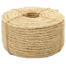 Sisal Natural Rope 3 Strand, Cat Scratching, Decking, Garden, Boat 12mm - 18mm