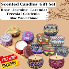 Scented candles gift set soy - scented,